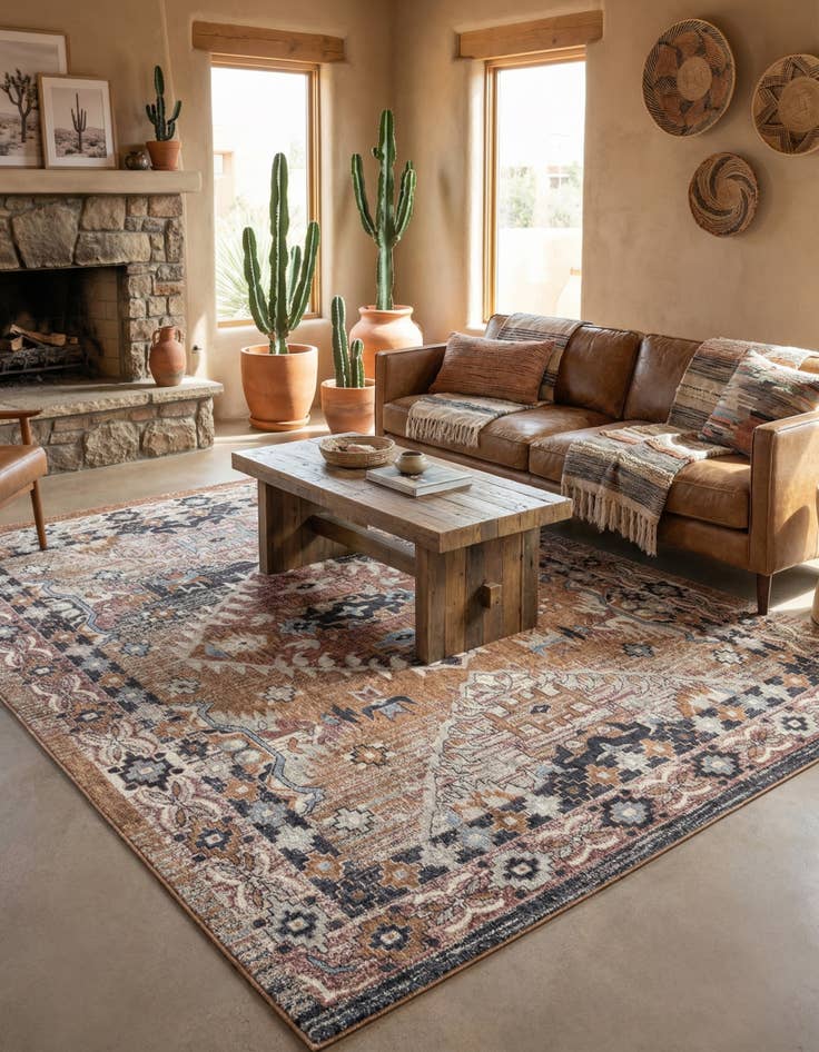 Detail image of 7' 10 x 10' Eco Southwestern Rug