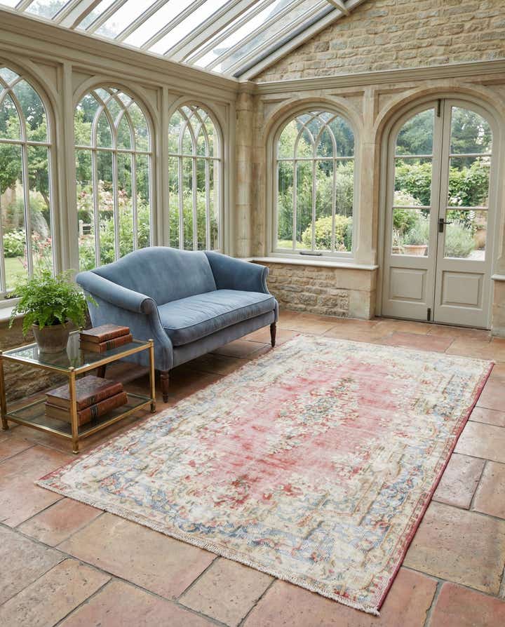 4' x 6' 6 Vintage Royal Wool Rug