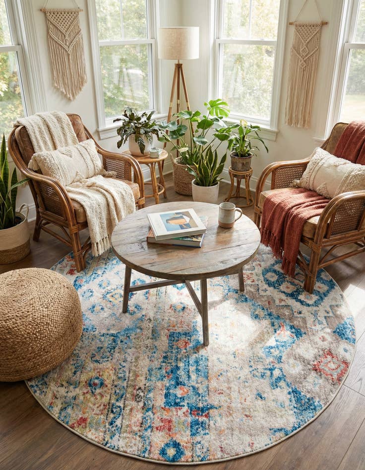 Detail image of 5' x 5' Vega Round Rug