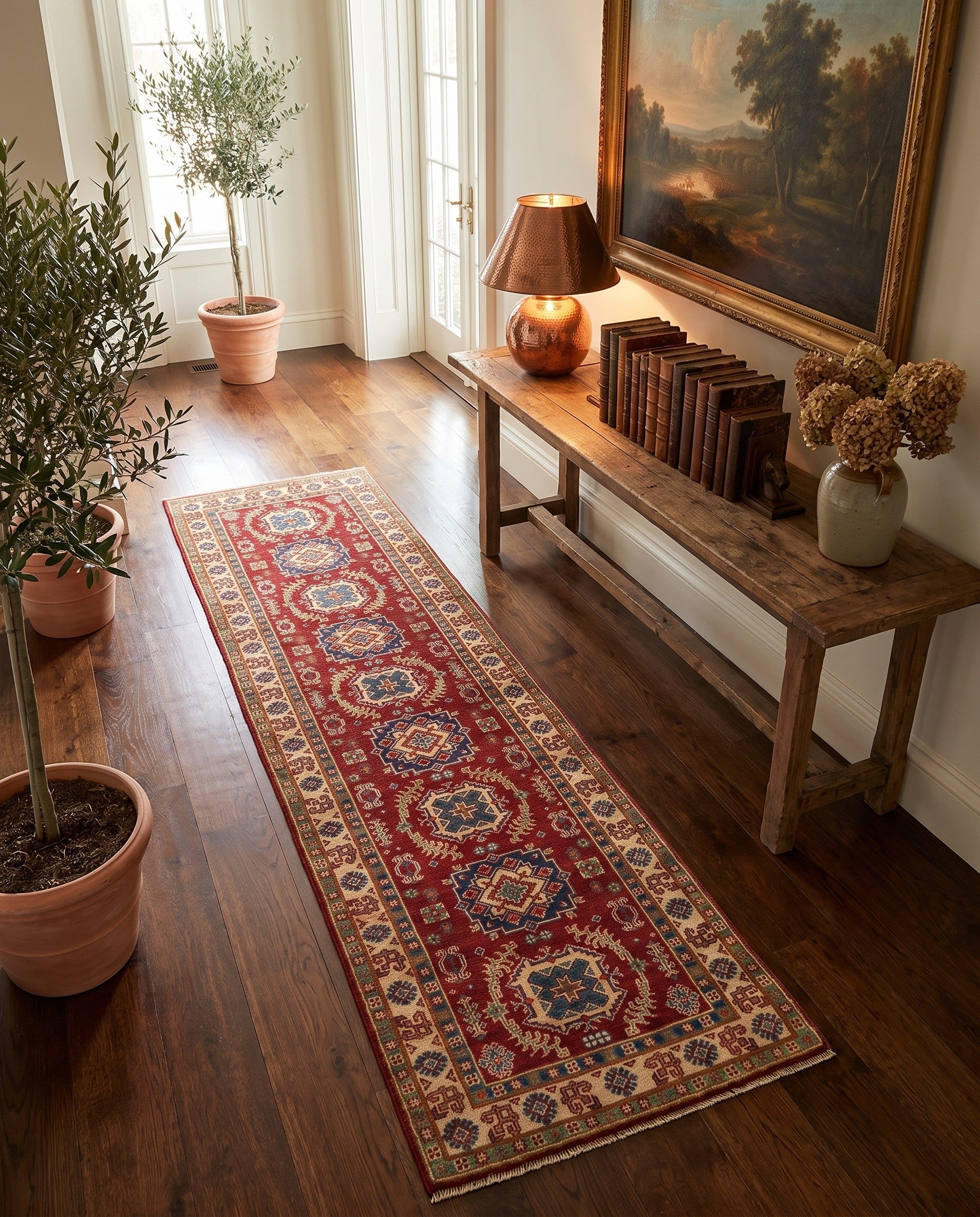 Detail image 3 of 11: 2' 9 x 10' 1 Hand Knotted Kazak Runner Rug
