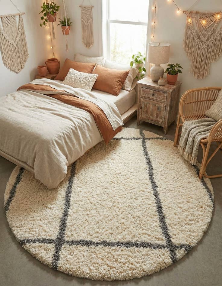 Detail image of 8' x 8' Infinity Shag Round Rug