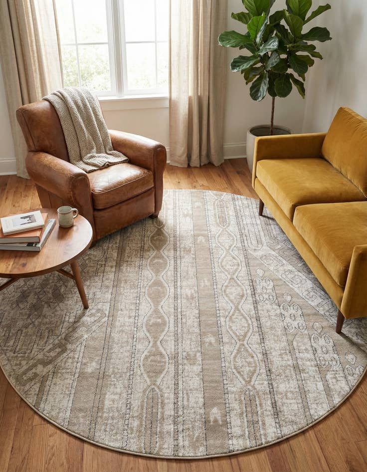 Detail image of 7' 10 x 7' 10 Oregon Round Rug