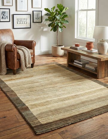 4' x 5' 8 Hand Knotted Modern Ziegler Oriental Rug