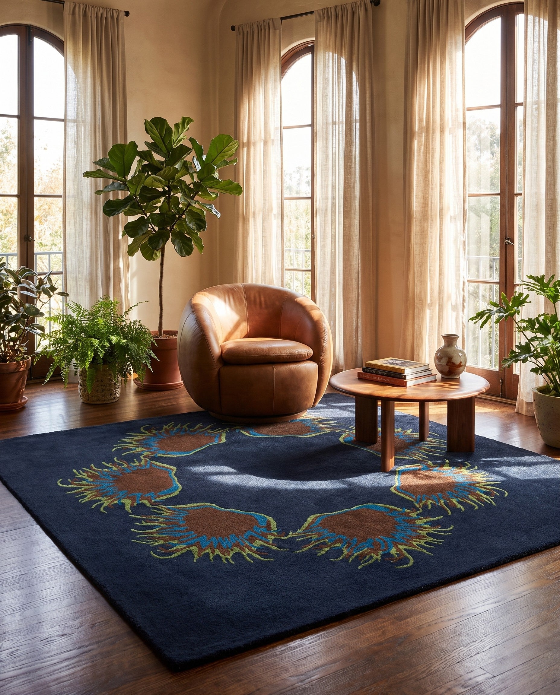 7' 5 x 7' 6 Luna Wool Square Rug