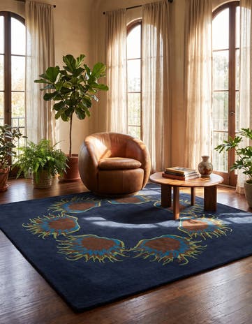 7' 5 x 7' 6 Luna Wool Square Rug