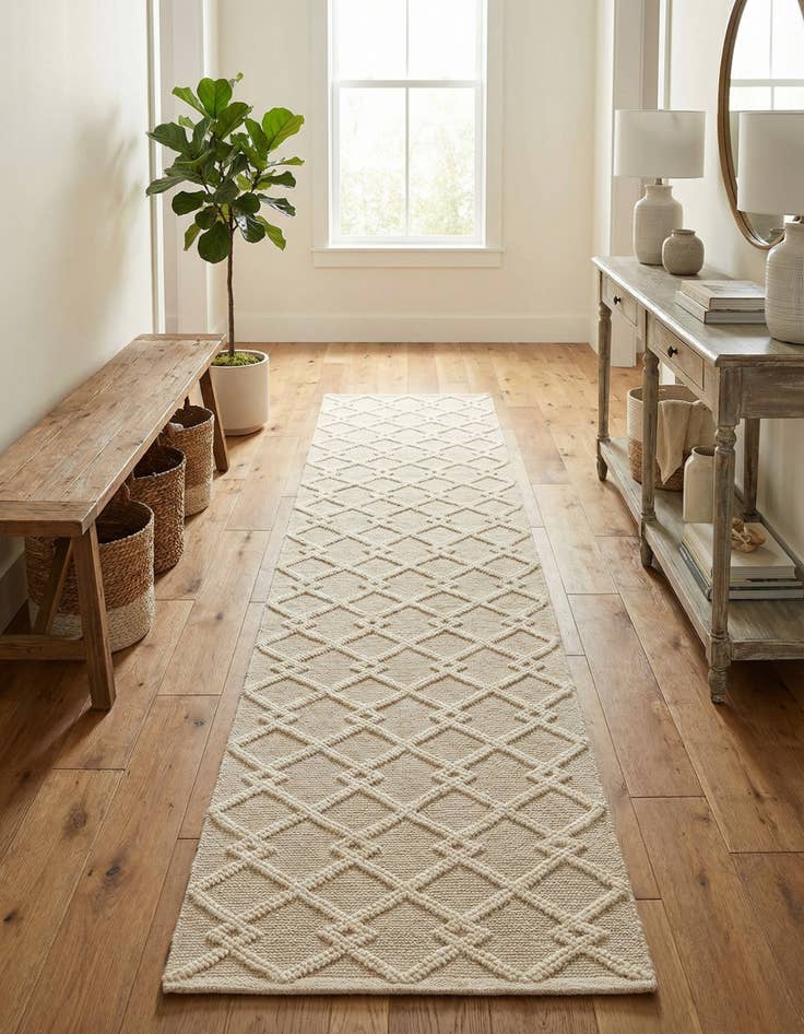 Detail image of 2' 7 x 12' Hand Knotted Jill Zarin Dorset Runner Rug