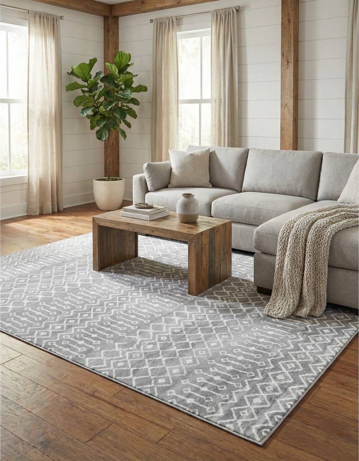 Detail image of 9' x 12' Kasbah Trellis Rug