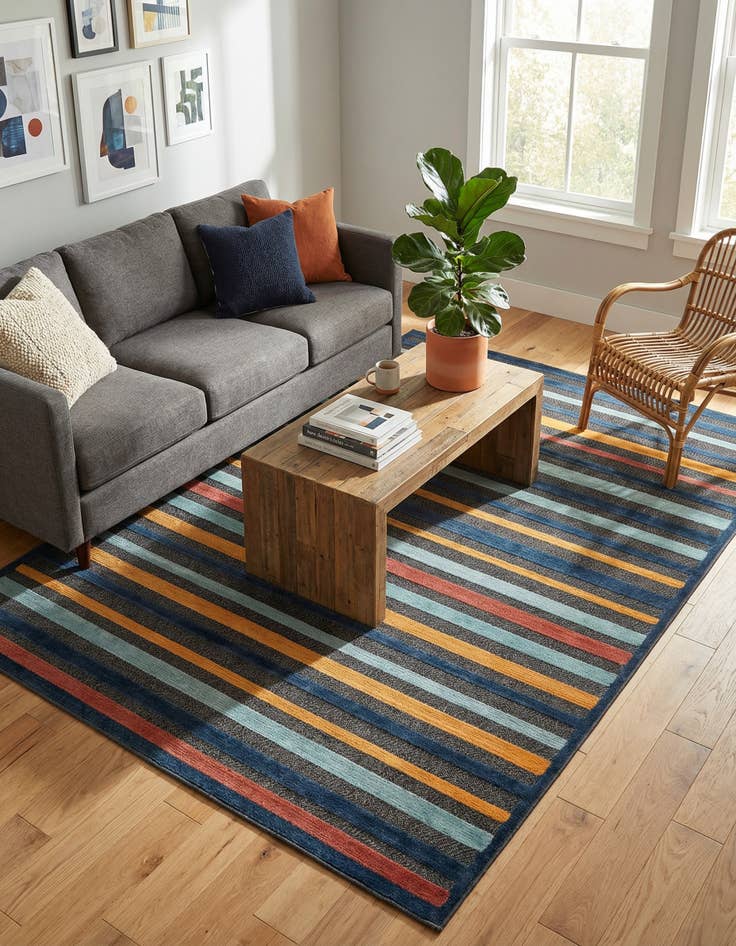 Detail image of 7' 10 x 10' Washable Belize Indoor / Outdoor Rug