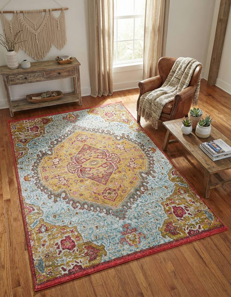 Detail image of 5' 5 x 8' Santiago Rug