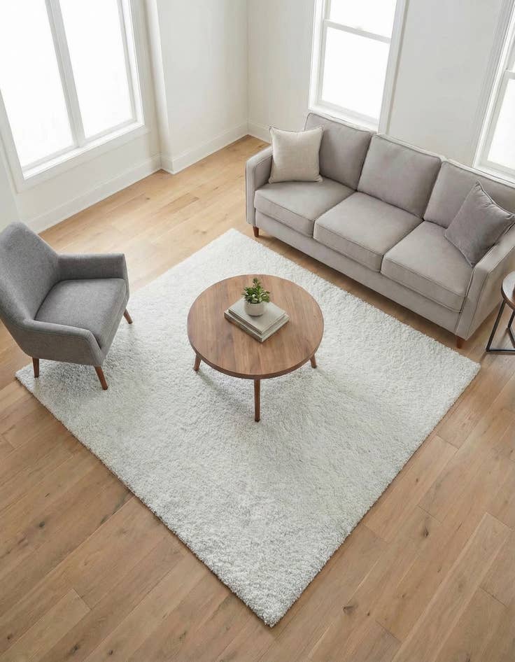 Detail image of 6' 5 x 6' 5 Jill Zarin Shaggy Chic Square Rug