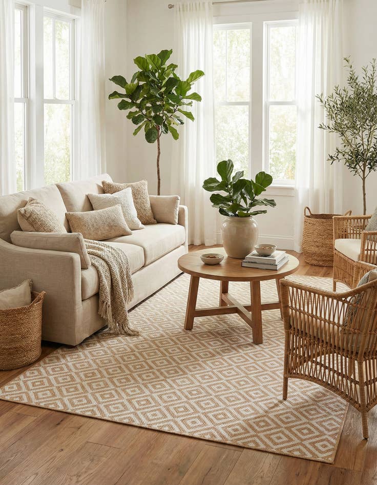 Detail image of 5' 3 x 8' Washable Jill Zarin Costa Rica Indoor / Outdoor Rug