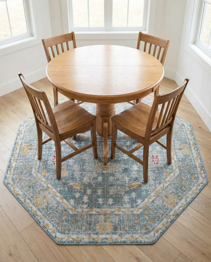 185cm x 185cm Paragon Tapis Octogone