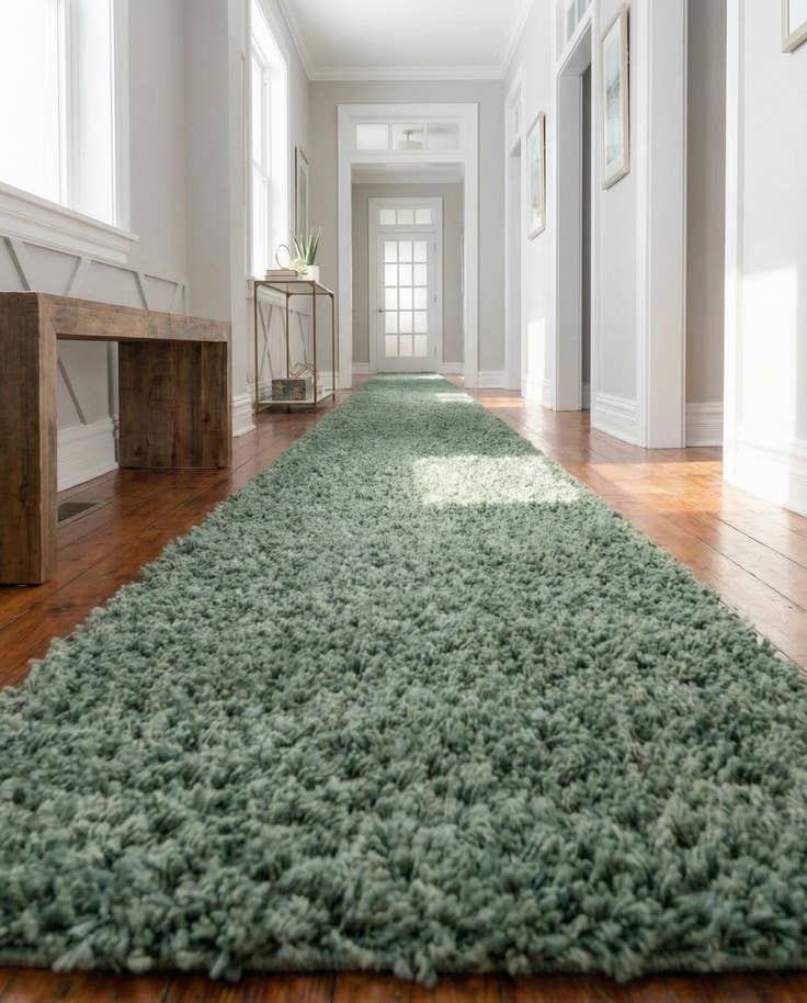 Detail image of 2' 7 x 20' Zermatt Shag Runner Rug