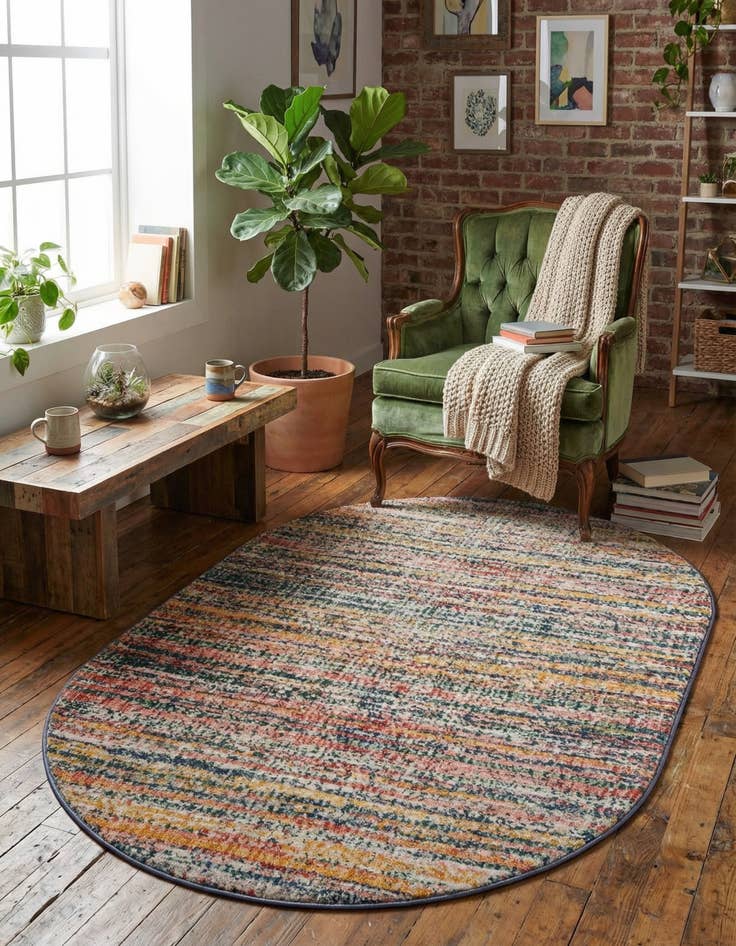 Detail image of 3' 3 x 5' 3 Gemstone Oval Rug