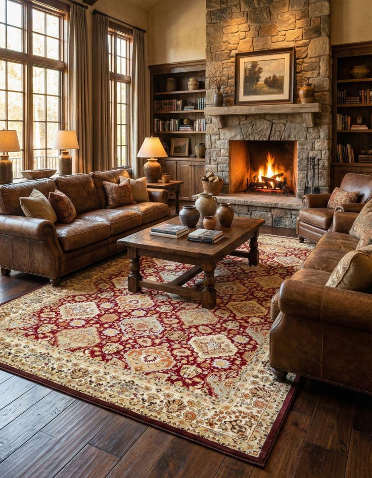 Detail image of 10' 6 x 16' 5 Classic Agra Rug