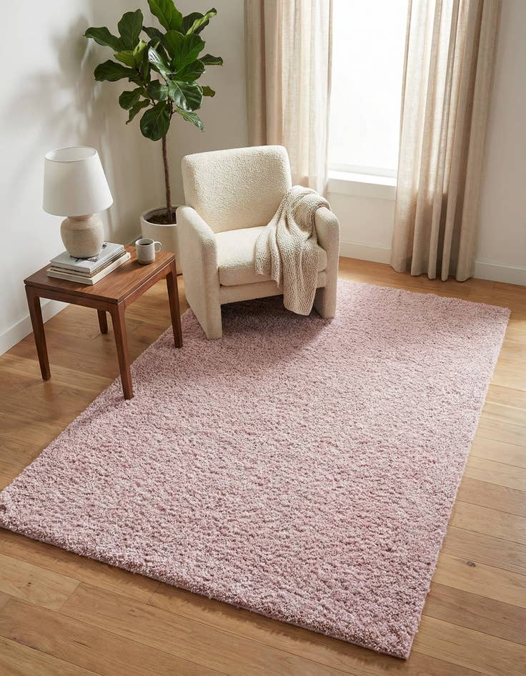 Detail image of 4' x 6' Soft Solid Shag Rug