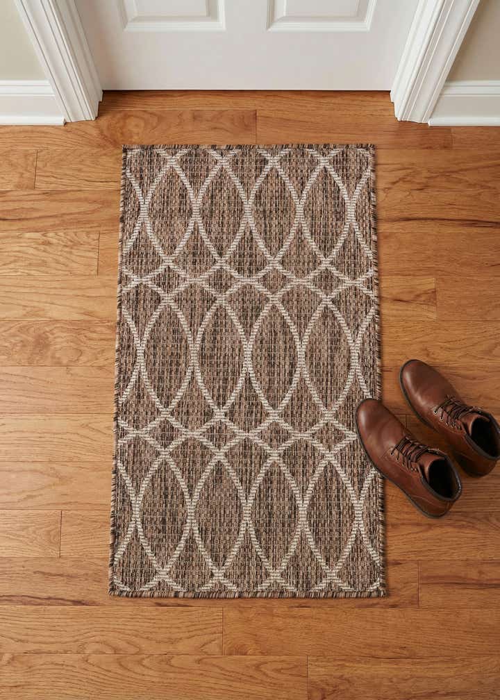 2' x 3' Easy-Clean Trellis Indoor / Outdoor Rug