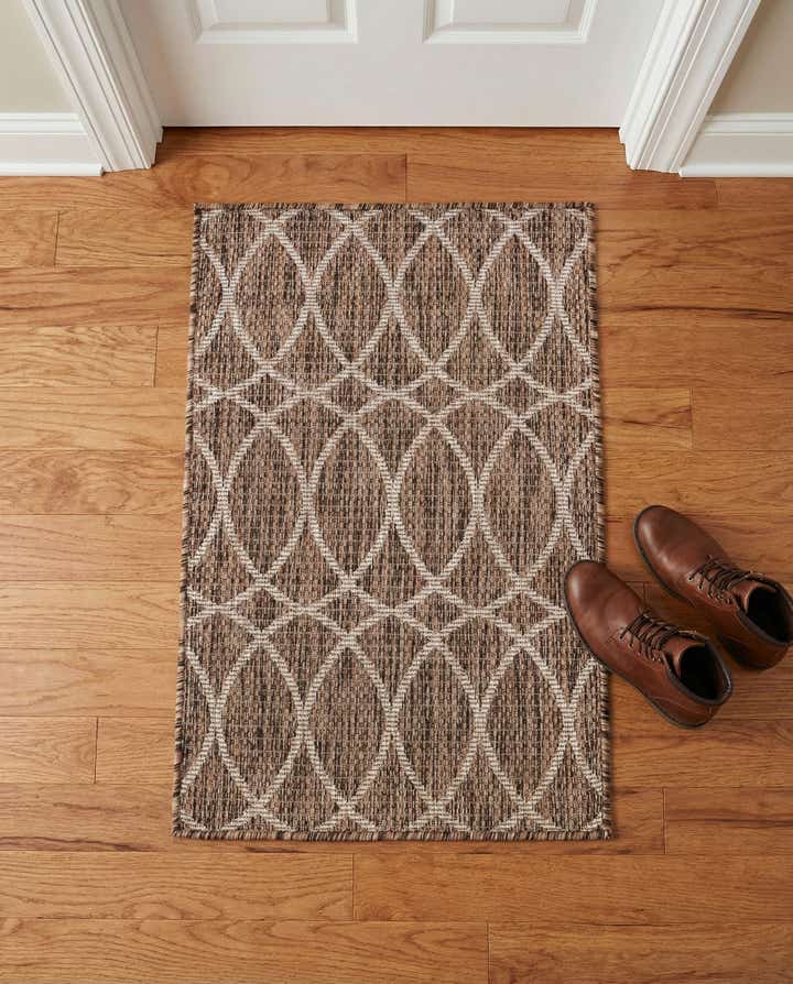 2' x 3' Easy-Clean Trellis Indoor / Outdoor Rug