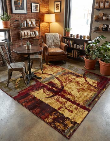 6' x 6' Cafe Square Rug