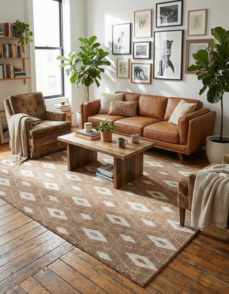 Detail image of 7' 10 x 10' Sepia Rug