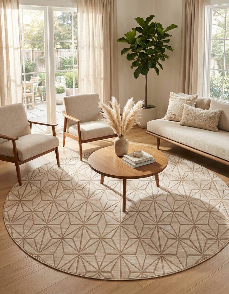 Detail image of Jill Zarin 7' 10 x 7' 10 Uptown Round Rug
