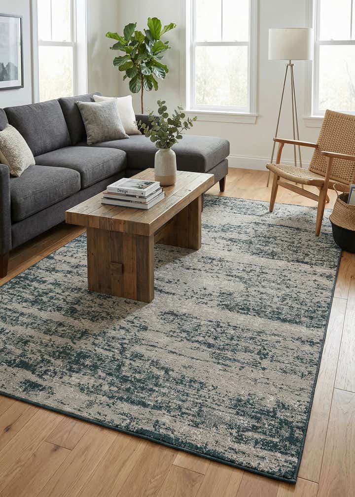 7' 10 x 10' Easy-Clean Modern Indoor / Outdoor Rug