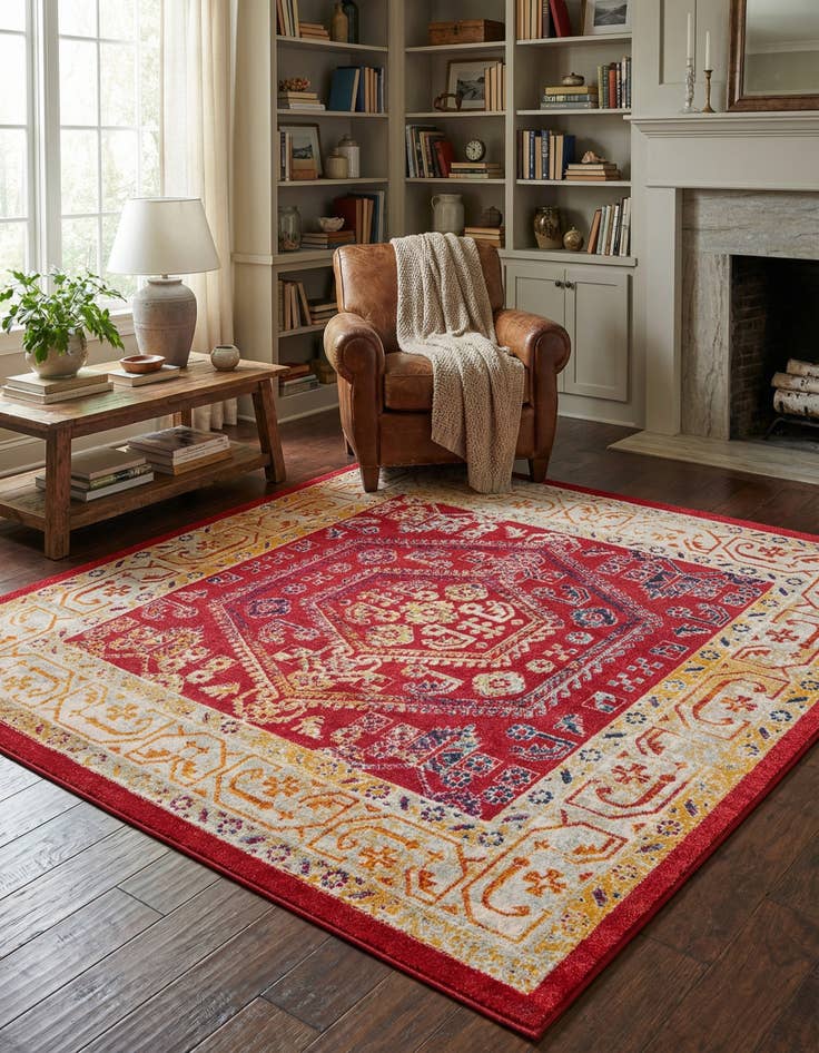 Detail image of 7' 10 x 7' 10 Aurelia Square Rug