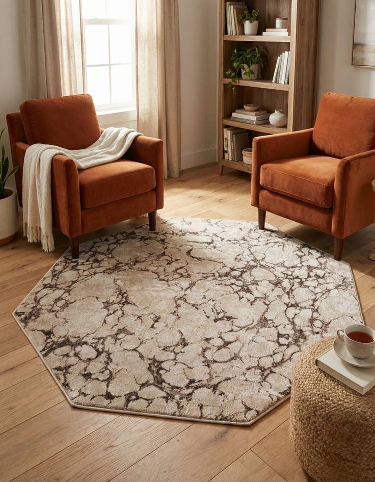 Detail image of 7' x 7' Oasis Octagon Rug