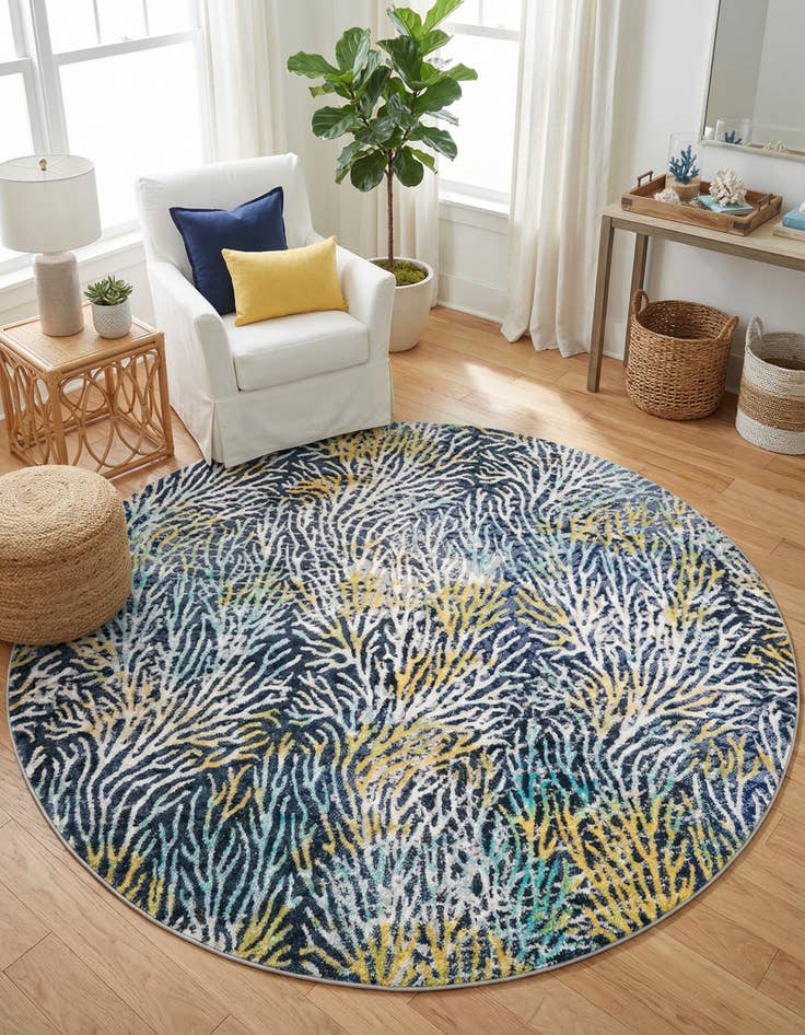 Detail image of 7' x 7' Ariel Round Rug
