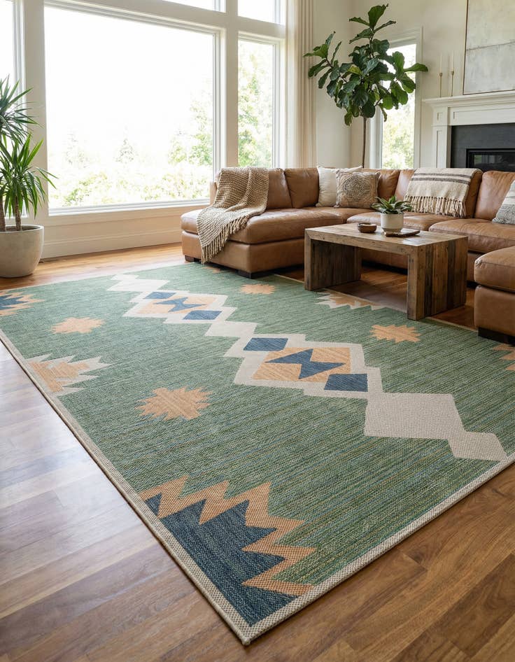 Detail image of 10' x 14' Easy-Clean Baja Indoor / Outdoor Rug