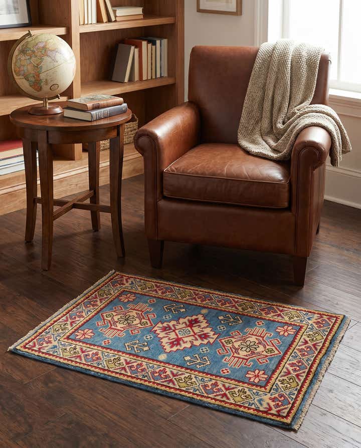 2' x 3' Hand Knotted Kazak Rug