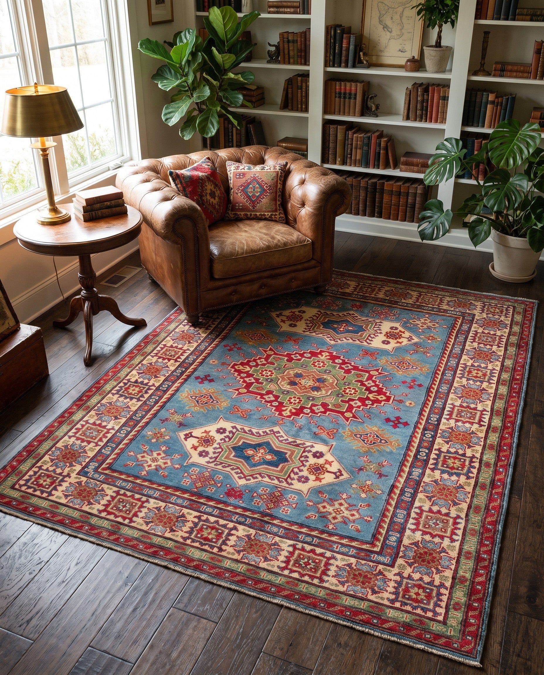 Detail image 3 of 10: 5' 3 x 6' 10 Hand Knotted Kazak Rug