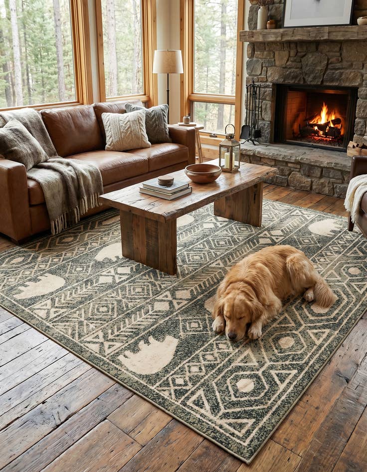 Detail image of 7' 10 x 7' 10 Pioneer Square Rug