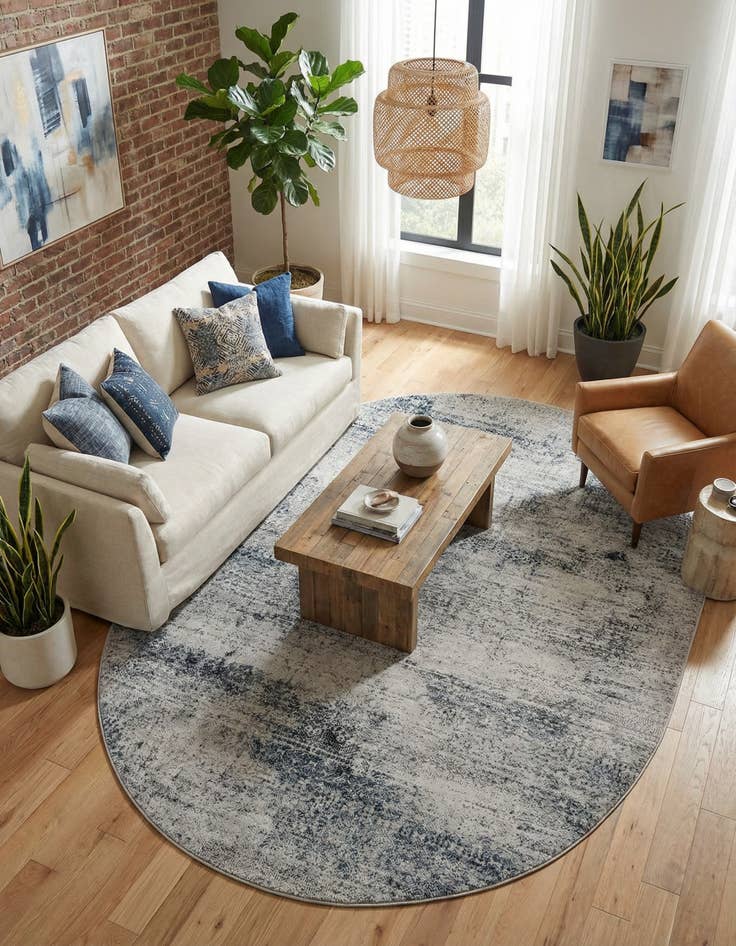 Detail image of 7' 10 x 10' Finsbury Oval Rug