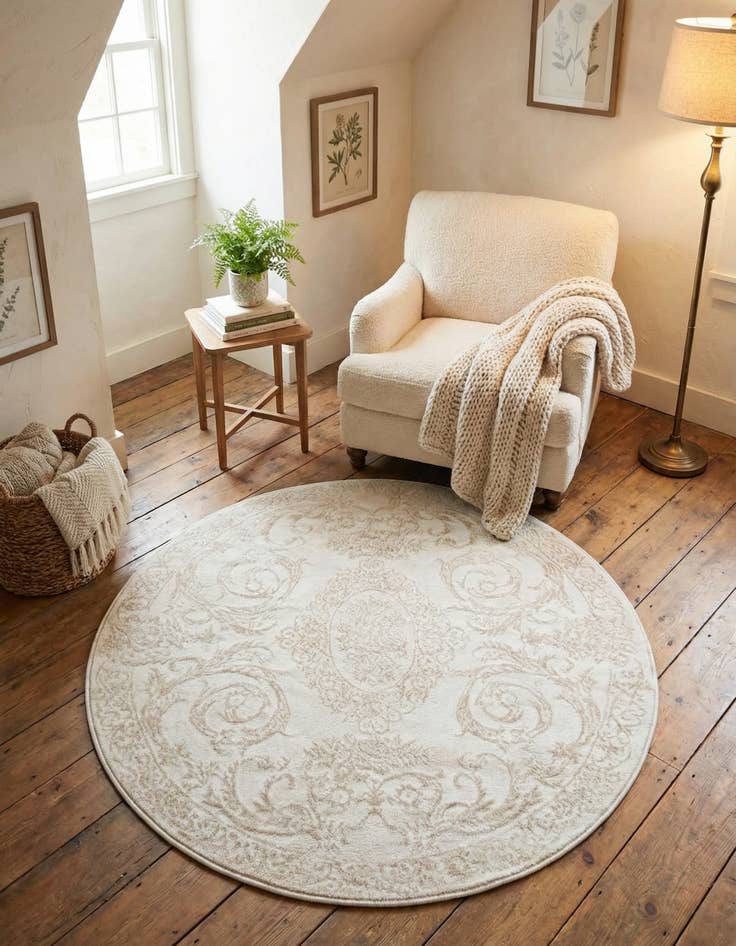 Detail image of 4' x 4' Finsbury Round Rug