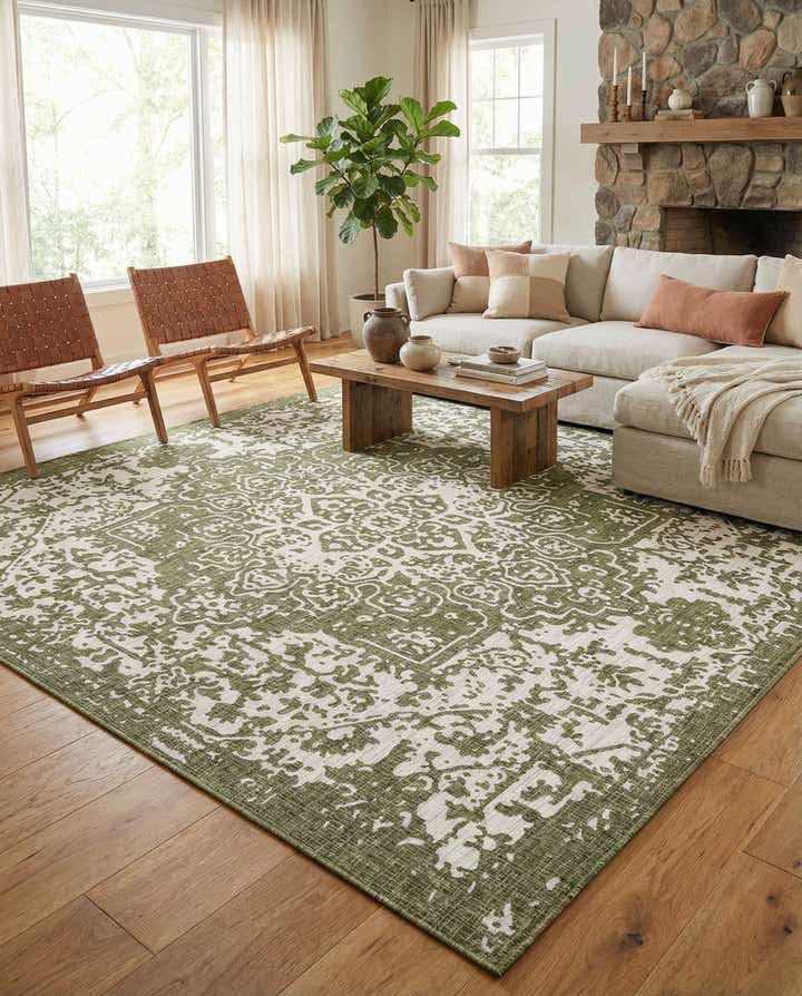 13' x 13' Easy-Clean Jill Zarin Dubai Indoor / Outdoor Square Rug