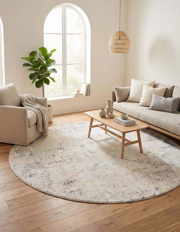 Detail image of 7' 10 x 7' 10 Caspian Round Rug