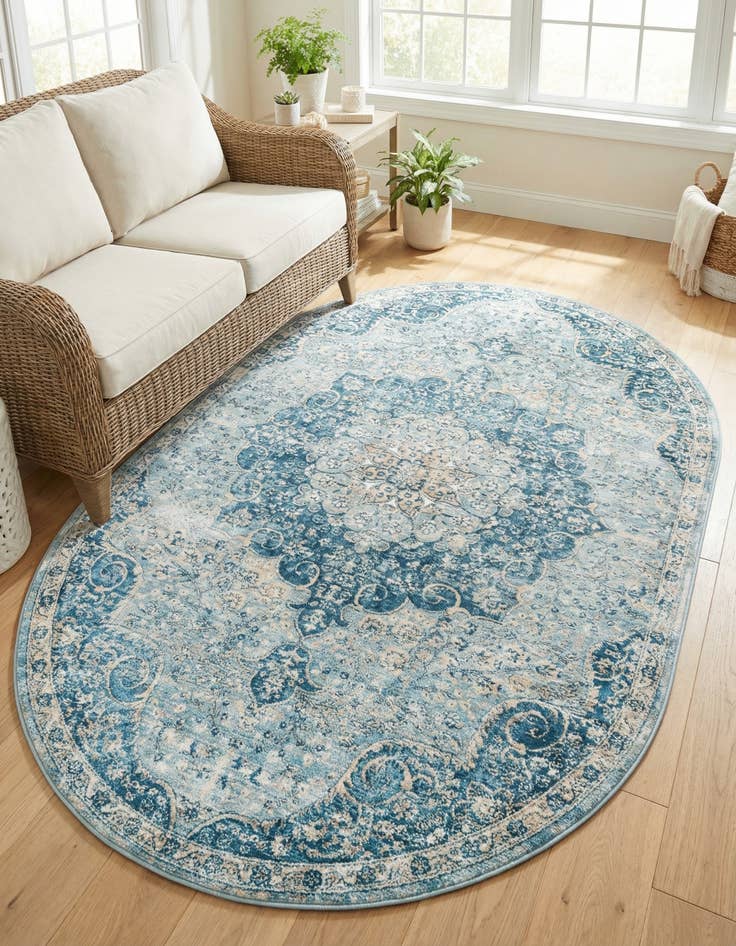 Detail image of 5' 3 x 8' Newport Oval Rug