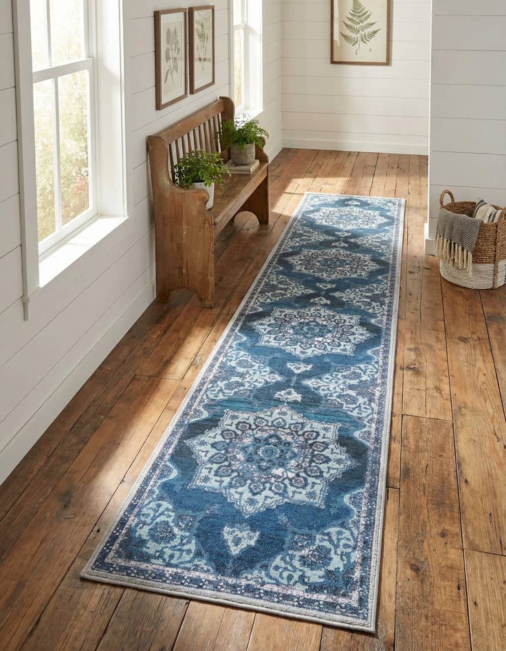 Detail image of 2' x 13' Washable Francesca Runner Rug