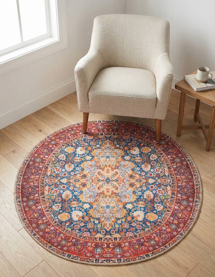 Detail image of 3' 6 x 3' 6 Timeless Round Rug