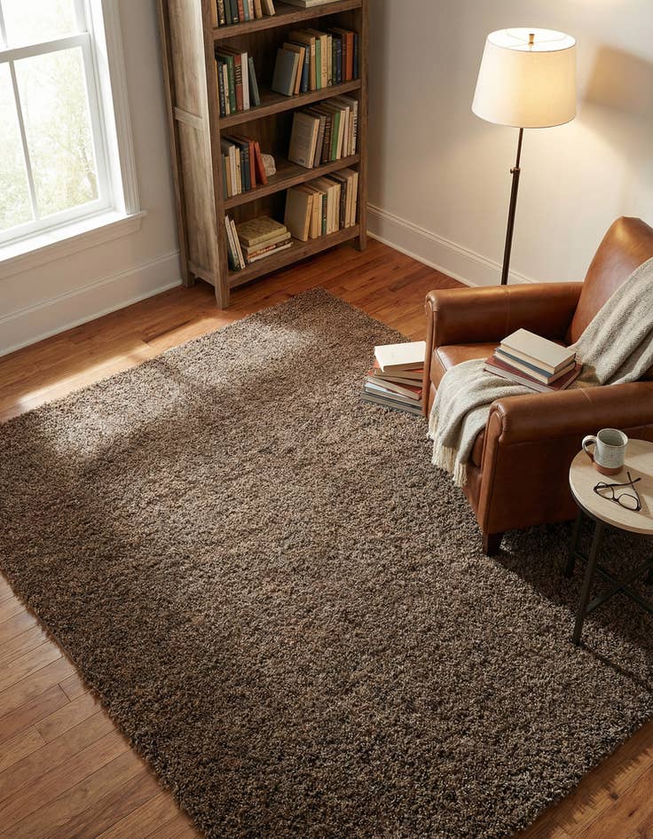 Detail image of 7' 10 x 10' Solid Shag Rug