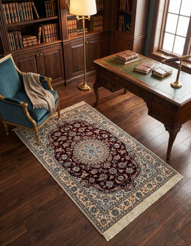 Detail image of 3' 6 x 5' 4 Nain Rug