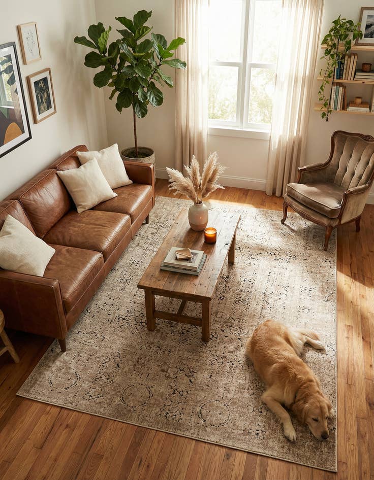 Detail image of 5' 3 x 7' Villa Rug