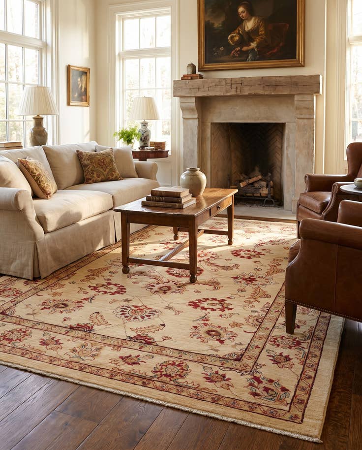 Detail image of 170cm x 215cm Hand Knotted Ziegler Rug