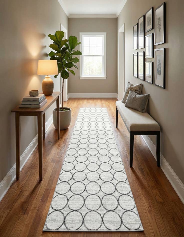 Detail image of 3' x 19' 8 Lattice Trellis Runner Rug