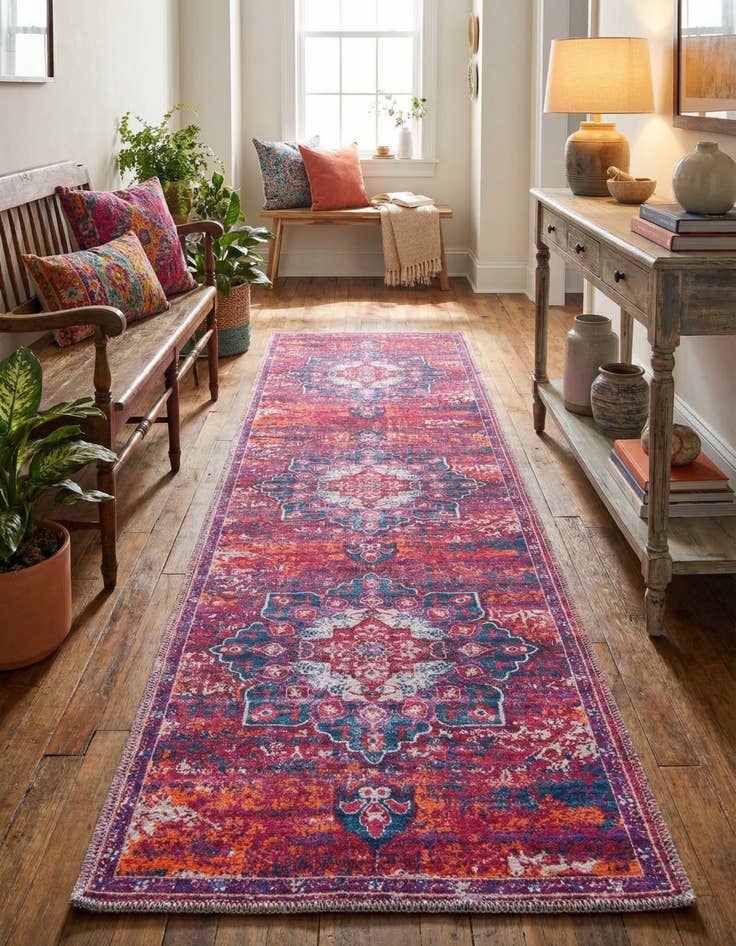 Detail image of 2' x 8' Washable Renaissance Runner Rug