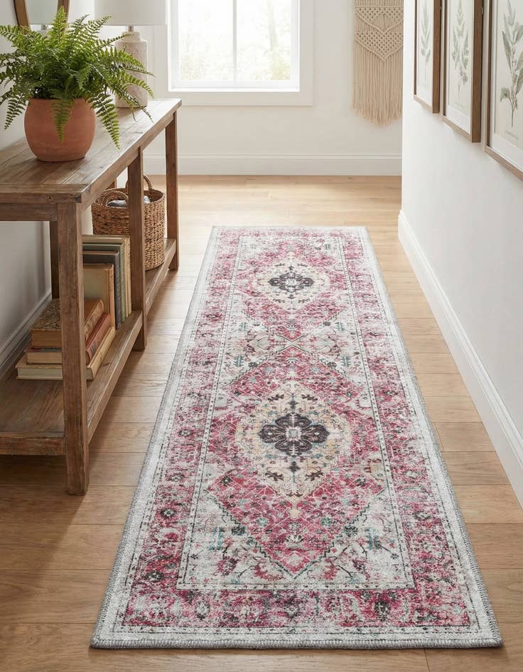 Detail image of 2' x 6' Washable Yara Runner Rug