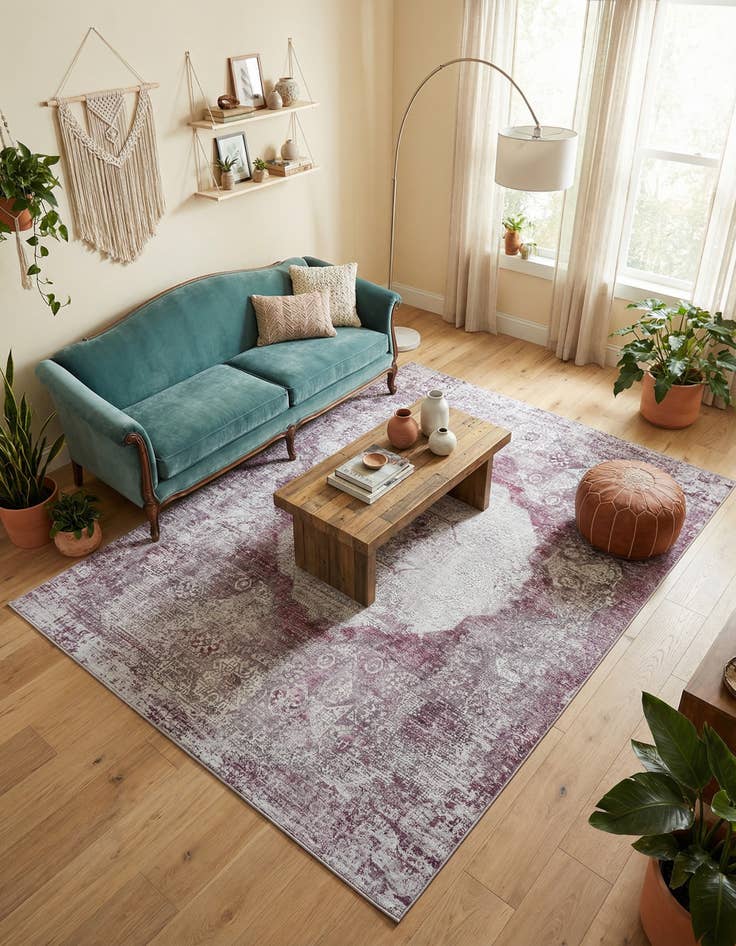 Detail image of 7' 10 x 10' Washable Yara Rug