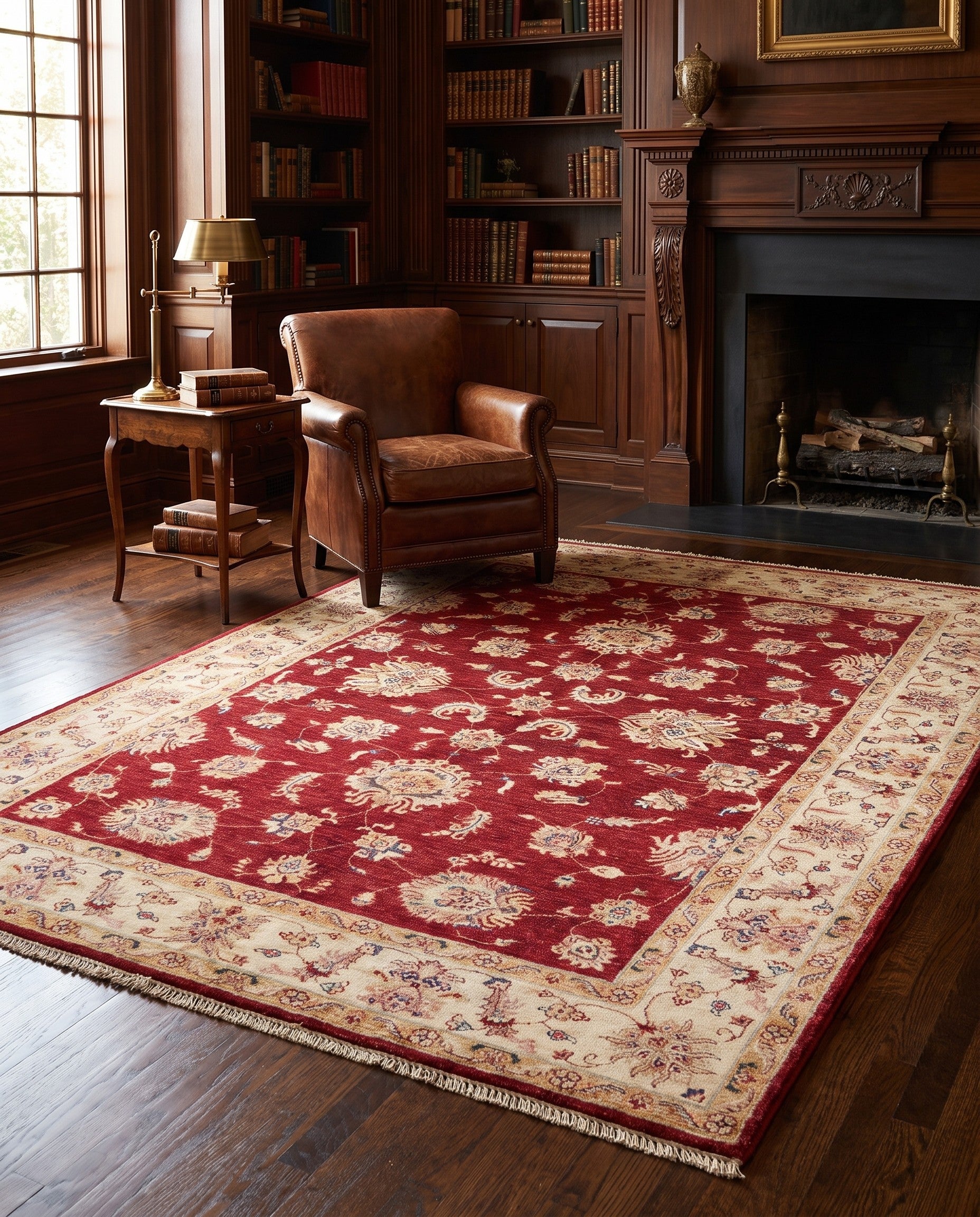 175cm x 250cm Hand Knotted Ziegler Rug