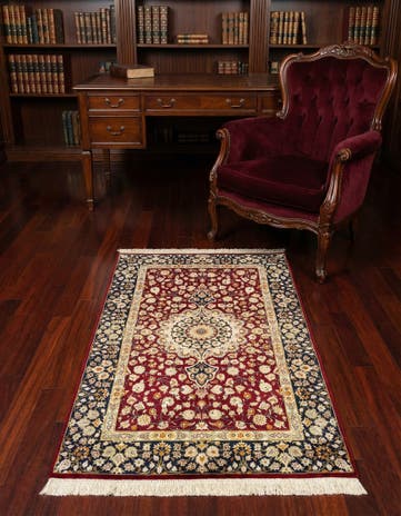 2' 7 x 3' 11 Ghom Silk Rug
